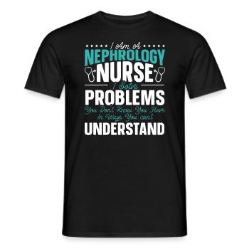 Nephrologie Krankenschwester Medizinischer Beruf Medizin Krankenpflege - Männer T-Shirt - Schwarz - Vorne - AI Model Male 178 light (178cm)