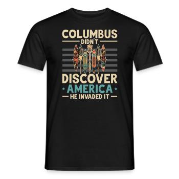 Journée des Amérindiens autochtones - T-shirt homme - noir - Devant - AI Model Male 178 light (178cm)