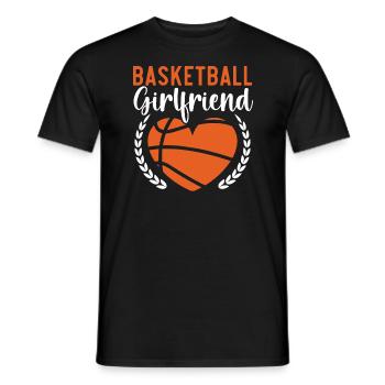 Basketball Girlfriend Love Couple Relationship - T-shirt homme - noir - Devant - AI Model Male 178 light (178cm)
