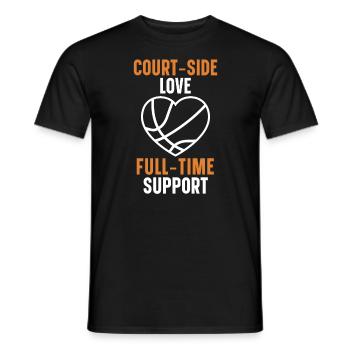 Basketball Girlfriend Love Couple Relationship - T-shirt homme - noir - Devant - AI Model Male 178 light (178cm)