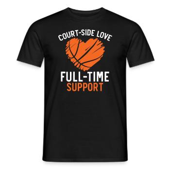 Basketball Girlfriend Love Couple Relationship - T-shirt homme - noir - Devant - AI Model Male 178 light (178cm)