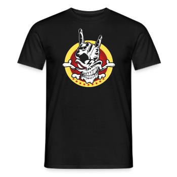 Heavy Metal Death Metal Rock Musique - T-shirt homme - noir - Devant - AI Model Male 178 light (178cm)