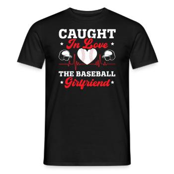 Baseball-Freundin Sportliebhaber Baseball-Fan - Männer T-Shirt - Schwarz - Vorne - AI Model Male 178 light (178cm)