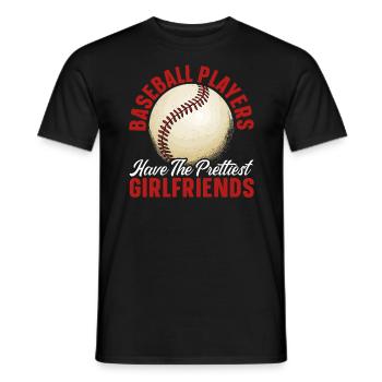 Baseball-Freundin Sportliebhaber Baseball-Fan - Männer T-Shirt - Schwarz - Vorne - AI Model Male 178 light (178cm)