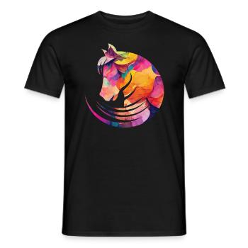 Les chevaux adorent cavalier - T-shirt homme - noir - Devant - AI Model Male 178 light (178cm)