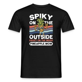 Ananas Mama Hallo Sommer Mutterschaft Muttertag - Männer T-Shirt - Schwarz - Vorne - AI Model Male 178 light (178cm)