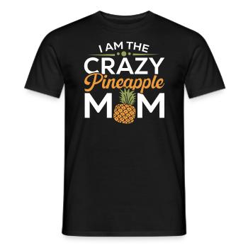 Pineapple Mom Hello Summer Motherhood Mothers Day - Men's T-Shirt - black - Front - AI Model Male 178 light (178cm)