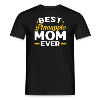Ananas Mama Hallo Sommer Mutterschaft Muttertag - Männer T-Shirt - Schwarz - Vorne - AI Model Male 178 light (178cm)
