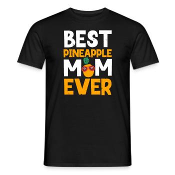 Ananas Mama Hallo Sommer Mutterschaft Muttertag - Männer T-Shirt - Schwarz - Vorne - AI Model Male 178 light (178cm)
