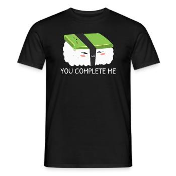 Avocado Sushi Roll Nigiri Avocado Fruit Guacamole - Men's T-Shirt - black - Front - AI Model Male 178 light (178cm)