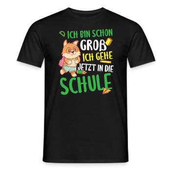 Schulkind Einschulung Schulanfänger - Männer T-Shirt - Schwarz - Vorne - AI Model Male 178 light (178cm)