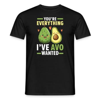 Avocado Couple Relationship Avocado Fruit Guac - Men's T-Shirt - black - Front - AI Model Male 178 light (178cm)