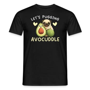 Avocado Couple Relationship Avocado Fruit Guac - Men's T-Shirt - black - Front - AI Model Male 178 light (178cm)