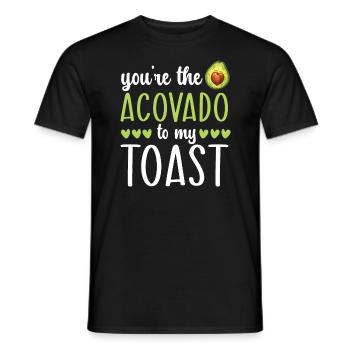 Avocado Couple Relationship Avocado Fruit Guac - Men's T-Shirt - black - Front - AI Model Male 178 light (178cm)