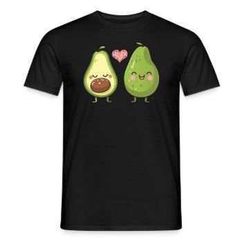 Avocado Couple Relationship Avocado Fruit Guac - Men's T-Shirt - black - Front - AI Model Male 178 light (178cm)
