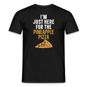 Pizza Und Ananas Tropische Früchte Pizzaesser - Männer T-Shirt - Schwarz - Vorne - AI Model Male 178 light (178cm)