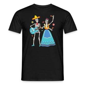 Dia de Los Muertos Dance Mexico - Men's T-Shirt - black - Front - AI Model Male 178 light (178cm)