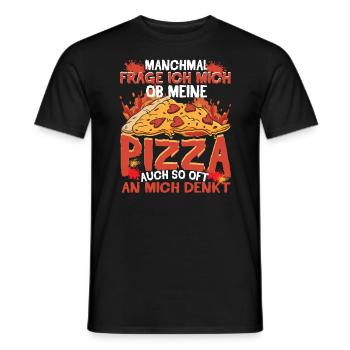 Pizza Liebhaber Pizzeria Pizzaofen Essen - Männer T-Shirt - Schwarz - Vorne - AI Model Male 178 light (178cm)