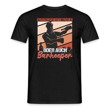 Barkeeper Bartending - Männer T-Shirt - Schwarz - Vorne - AI Model Male 178 light (178cm)
