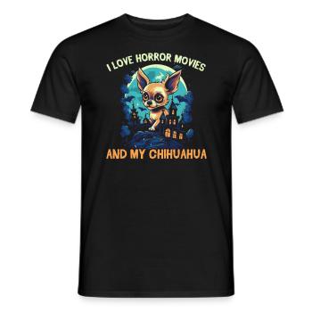 Chihuahua Halloween Puppy Trick Or Treat Dog Lover - T-shirt homme - noir - Devant - AI Model Male 178 light (178cm)