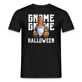 Garden Gnome Halloween Trick Or Treat Gardener - Men's T-Shirt - black - Front - AI Model Male 178 light (178cm)