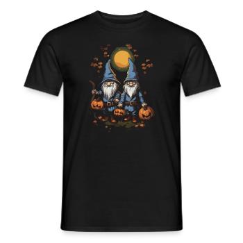 Garden Gnome Halloween Trick Or Treat Gardener - Men's T-Shirt - black - Front - AI Model Male 178 light (178cm)