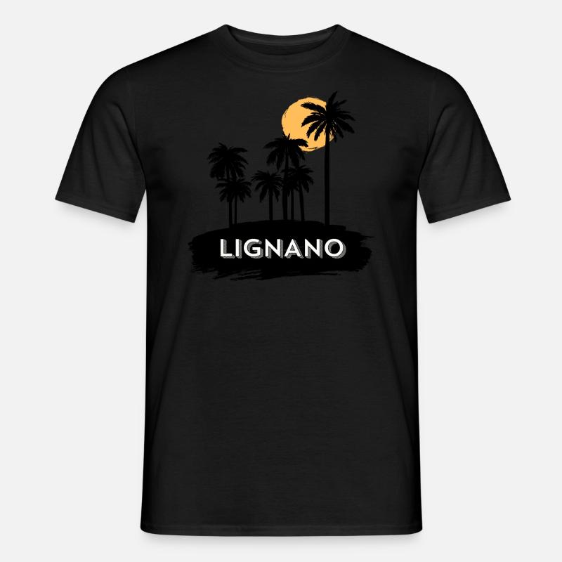 Lignano Trip Holiday - Männer T-Shirt - Schwarz