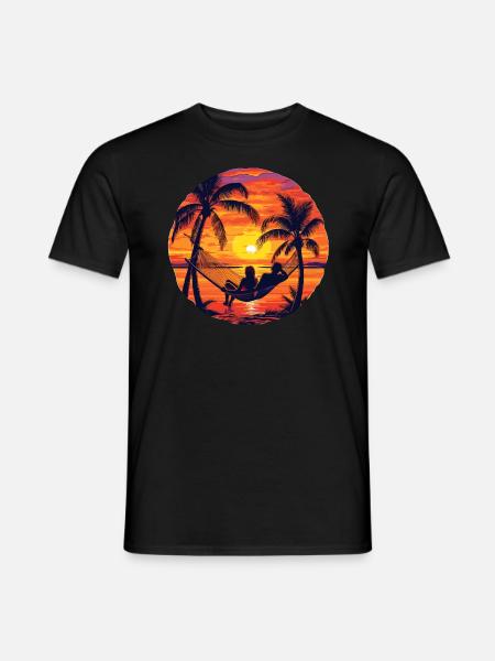 Hammock Beach Sea Suset - Men's T-Shirt - black