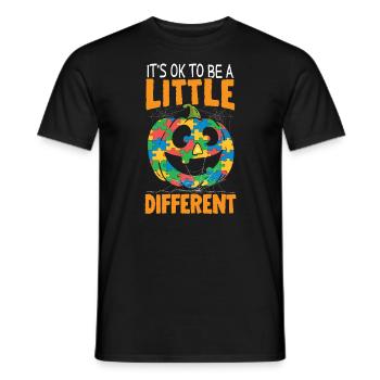 Autisme Halloween Trick ou Treat Sensibilisation à l’autisme - T-shirt homme - noir - Devant - AI Model Male 178 light (178cm)