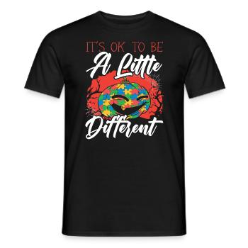 Autisme Halloween Trick ou Treat Sensibilisation à l’autisme - T-shirt homme - noir - Devant - AI Model Male 178 light (178cm)