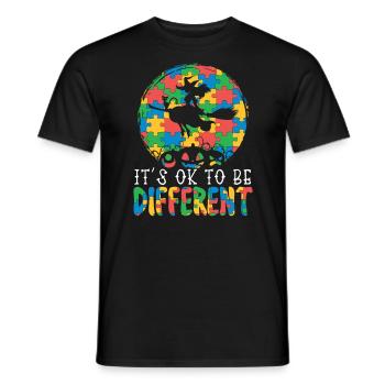 Autisme Halloween Trick ou Treat Sensibilisation à l’autisme - T-shirt homme - noir - Devant - AI Model Male 178 light (178cm)
