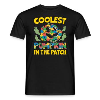 Autisme Halloween Trick ou Treat Sensibilisation à l’autisme - T-shirt homme - noir - Devant - AI Model Male 178 light (178cm)