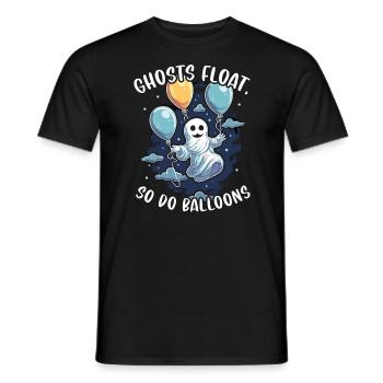 Ballon Halloween Süßes oder Saures Spooky Boo Ghost - Männer T-Shirt - Schwarz - Vorne - AI Model Male 178 light (178cm)