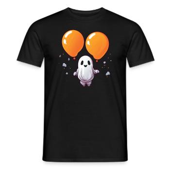 Ballon Halloween Süßes oder Saures Spooky Boo Ghost - Männer T-Shirt - Schwarz - Vorne - AI Model Male 178 light (178cm)