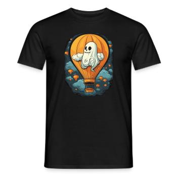 Ballon Halloween Süßes oder Saures Spooky Boo Ghost - Männer T-Shirt - Schwarz - Vorne - AI Model Male 178 light (178cm)