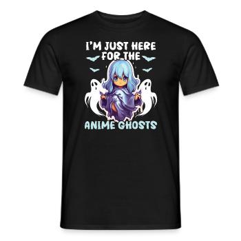 Anime Halloween Kawaii Süßes oder Saures Gruseliger Manga - Männer T-Shirt - Schwarz - Vorne - AI Model Male 178 light (178cm)