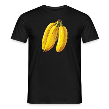 Spécialités jaune banane - T-shirt homme - noir - Devant - AI Model Male 178 light (178cm)