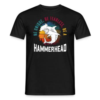 Hammerhai-Liebhaber Meeresbiologie Unterwasser - Männer T-Shirt - Schwarz - Vorne - AI Model Male 178 light (178cm)
