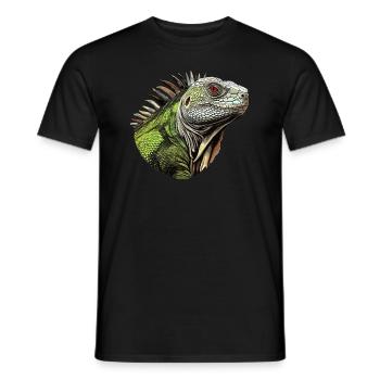 Iguana - Lush Mirage - Men's T-Shirt - black - Front - AI Model Male 178 light (178cm)