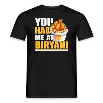 Biryani Lover Indian Food Desifood India Rice - T-shirt homme - noir - Devant - AI Model Male 178 light (178cm)
