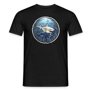 Symphonie des requins - T-shirt homme - noir - Devant - AI Model Male 178 light (178cm)