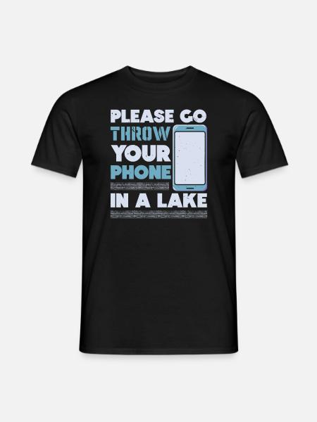 Digital Detox Handy Fasten Go Offline - Männer T-Shirt - Schwarz