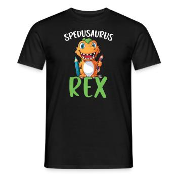 Dinosaur Teacher Paleontology Teaching Dino - Men's T-Shirt - black - Front - AI Model Male 178 light (178cm)