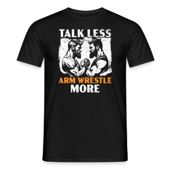 Arm Wrestling Trainer Arm Wrestler Wrist Wrestler - T-shirt homme - noir - Devant - AI Model Male 178 light (178cm)