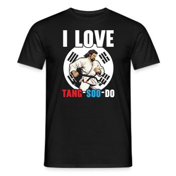 Tang Soo Do Karate Kampfkunst Kampfkünstler - Männer T-Shirt - Schwarz - Vorne - AI Model Male 178 light (178cm)