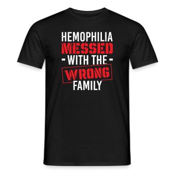Hemophilie Warrior Disorder Sensibilisation à l’hémophilie - T-shirt homme - noir - Devant - AI Model Male 178 light (178cm)