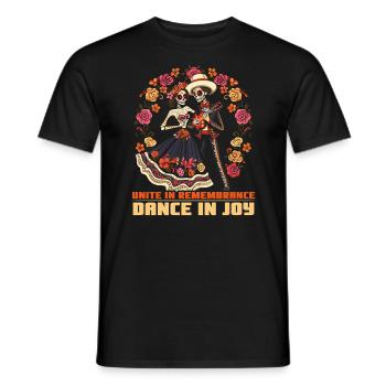Dia De Los Muertos Sugar Skull Mexican Holiday - Men's T-Shirt - black - Front - AI Model Male 178 light (178cm)