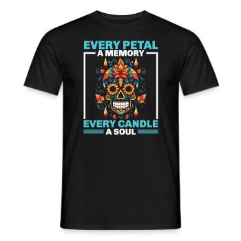Dia de los Muertos Sugar Skull Mexikanischer Feiertag - Männer T-Shirt - Schwarz - Vorne - AI Model Male 178 light (178cm)