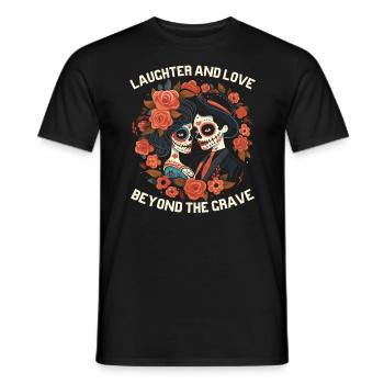 Dia de los Muertos Sugar Skull Mexikanischer Feiertag - Männer T-Shirt - Schwarz - Vorne - AI Model Male 178 light (178cm)