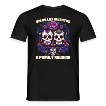 Dia De Los Muertos Sugar Skull Mexikanischer Feiertag - Männer T-Shirt - Schwarz - Vorne - AI Model Male 178 light (178cm)